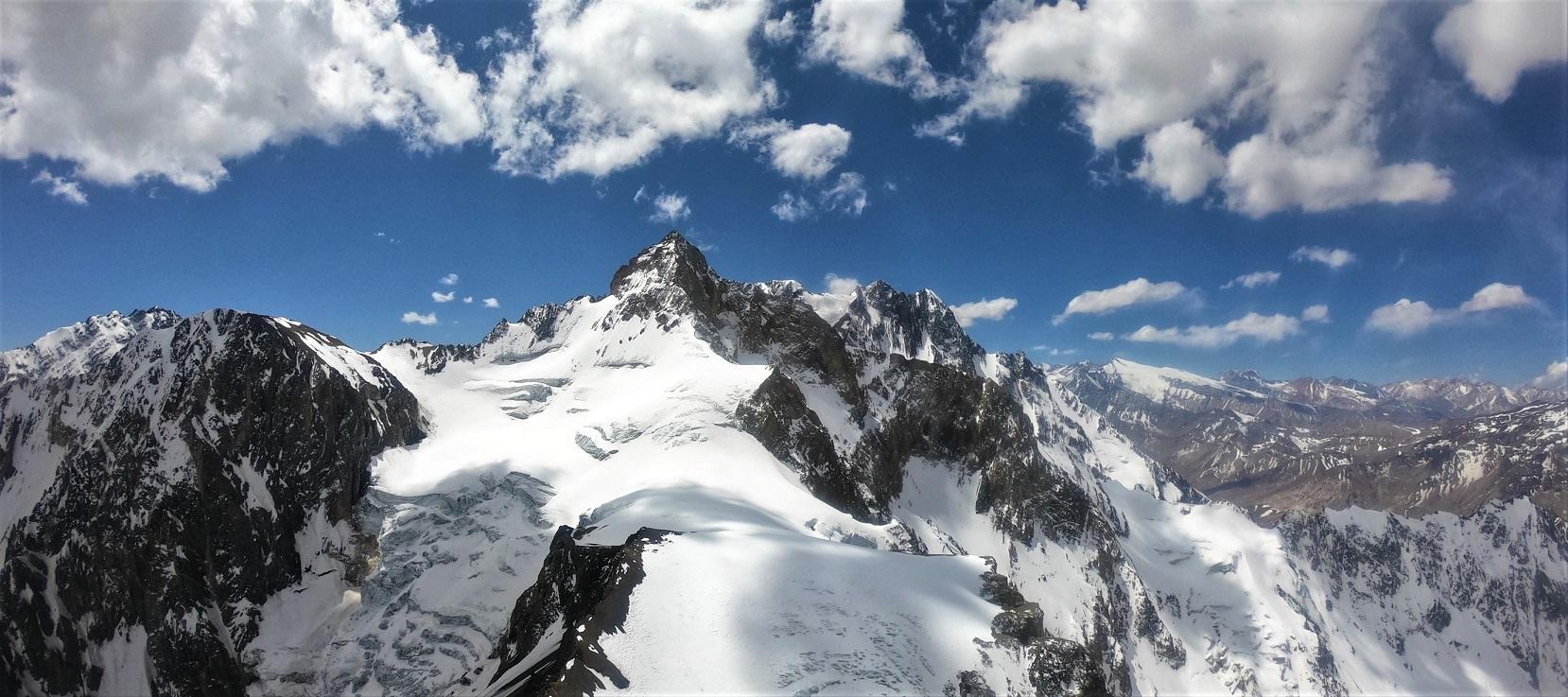 Cerro Cortaderas vía glaciar, variante El Yeti Volador