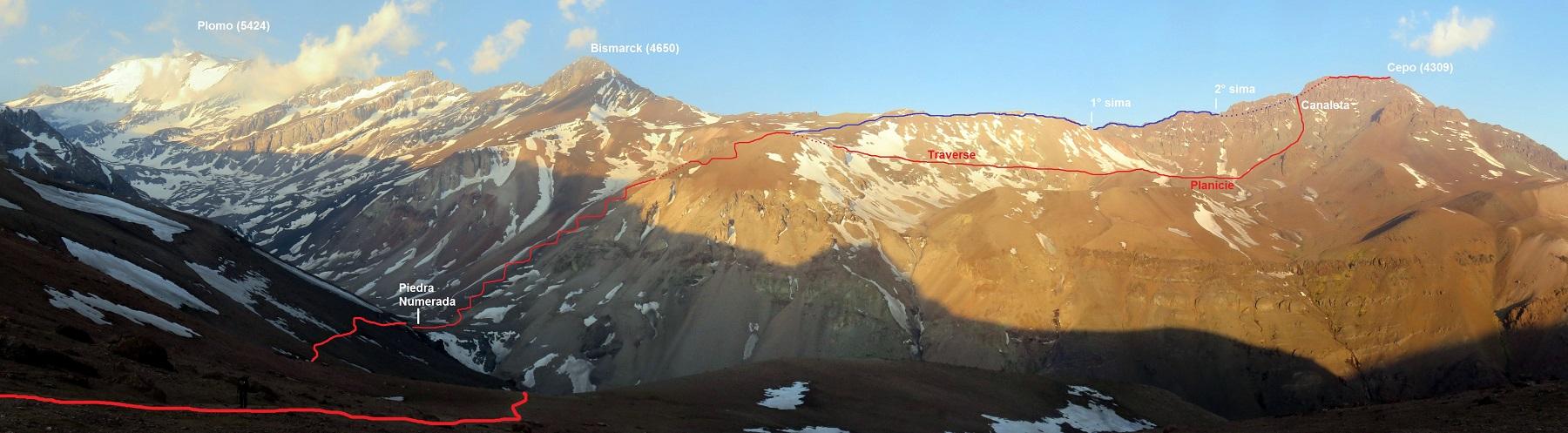 Cerro Cepo por arista norte