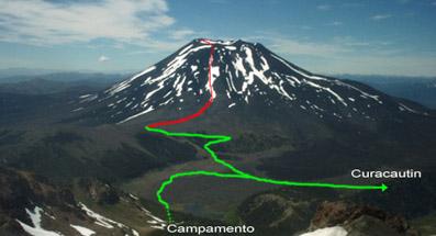 Volcán Lonquimay vía Laguna Blanca